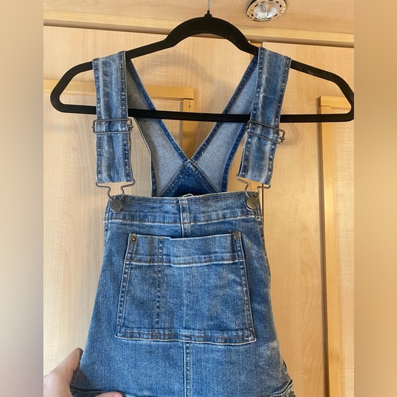 RVCA Foss Skinny Denim Overalls Size 27 - Picture 8 of 14